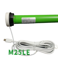 Moteur tubulaire électrique 25 mm avec télécommande Bluetooth, silencieux, intelligent, accessoire pour rail de rideau, idéal pour cuisine et salon modernes