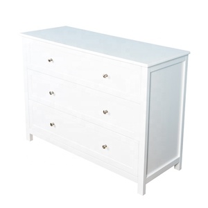 <span class=keywords><strong>Commode</strong></span> de chambre à coucher en bois de <span class=keywords><strong>haute</strong></span> qualité, blanche, 3 tiroirs, <span class=keywords><strong>commode</strong></span> blanche - Product Image 3