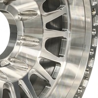 Rines de Aleación de Aluminio FHJ 17x9 18*9J de 20 Pulgadas con Beadlock Real de 5 Radios para Todoterreno 4X4, 6x135 6x139.7 con Acabado Mecanizado