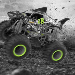 Camiones a control remoto de alta velocidad 1:16 niños Radio Control Shark rueda grande eléctrico recargable carreras Rc coches Juguetes - Product Image 4