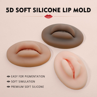 WenShen usine haute qualité Latex maquillage permanent pratique visage naturel fausse peau 3D lèvre modèle tatouage pratique peau