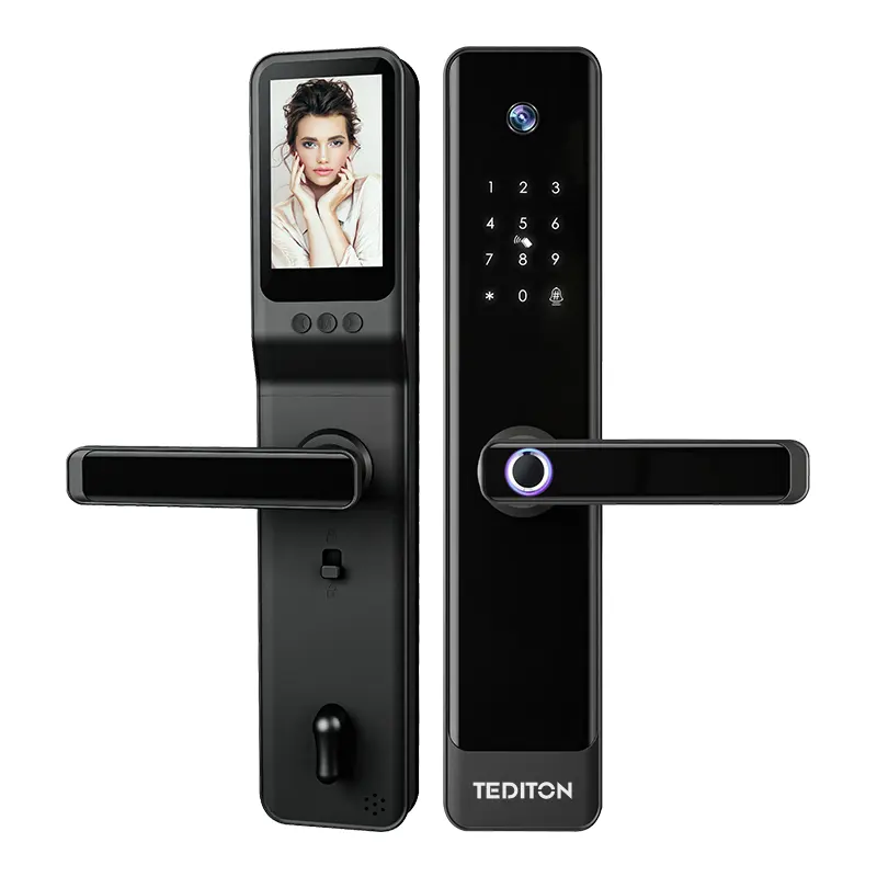 cerradura inteligente tuya app keyless entry smart locks for front door homekit fechadura fingerprint door lock with camera