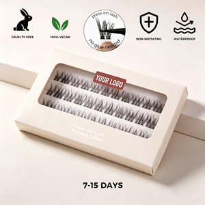 Nuevos Diseños de Pestañas Postizas Mate Pre-Encoladas de Larga Duración, Fáciles de Aplicar, para un Aspecto Natural, Venta al por Mayor, Pestañas en Racimo DIY - Product Image 4