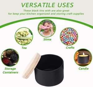 Envases de Vidrio Vacíos con Tapas de Bambú para Crema Facial, Exfoliante Corporal y Cosméticos, Reutilizables, Biodegradables y Ecológicos con Logotipo Personalizado - Product Image 5