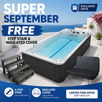Piscina de Natación Exterior de Gran Capacidad de 5m con Corriente de Resistencia para Ejercicio y Relajación en Venta