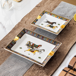 Asbak keramik besar kotak, dekorasi rumah ruang tamu hotel kantor - Product Image 3