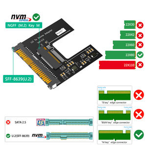 新バージョン2.5 \ "SSDアダプターサーマルパッド<span class=keywords><strong>M</strong></span>.2 (NGFF) NVMe to U.2 (SFF-8639) HDDエンクロージャー2.5 \" 2.5 \ "エンクロージャーアダプター - Product Image 4