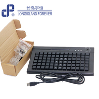 Teclado Mecánico POS de 78 Teclas Cherry MX en Oferta, Lector de Tarjetas Magnéticas con Programación MSR, Interfaz USB+PS2, Multi-OS