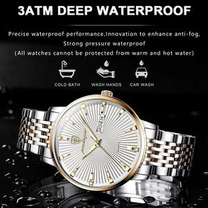 Drioshipping reloj ultrafino impermeable fecha Acero inoxidable relojes de cuarzo hombres regalo lujo negocios relojes de pulsera reloj Masculino - Product Image 6