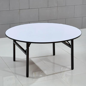 Ensemble <span class=keywords><strong>de</strong></span> <span class=keywords><strong>table</strong></span> et chaises pliantes modernes en PVC <span class=keywords><strong>de</strong></span> 8 pieds <span class=keywords><strong>pour</strong></span> hôtel, restaurant, appartement - Écologique - Product Image 3