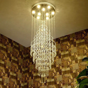 ENSEMBLE luxe mariage lustre en gros coeur K9 cristal lumière moderne nordique LED Restaurant décoratif pendentif lumière - Product Image 4
