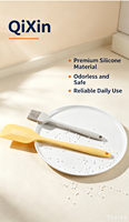Spatule en silicone multicolores de qualité alimentaire, sans BPA, résistante à la chaleur jusqu'à 230°C, antiadhésive, outil de cuisine pour la pâtisserie, la cuisson et le mélange, personnalisable
