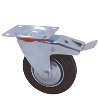Roue pivotante industrielle pneumatique solide en caoutchouc de 2, 3, 4 pouces, mini, robuste, 50 mm