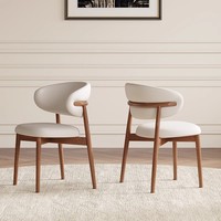 Ensemble de table et de chaises de salle à manger en bois et en pierre nordique de luxe moderne avec un design durable pour un usage domestique