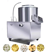 Industriële/commerciële aardappel schilmachine/snijmachine voor restaurants