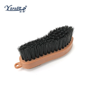 Yinste <b>Shoe</b> <b>Brush</b> Nylon Bristles Plastic Handle For Leather Cleaning And Polishing - Product Image 4