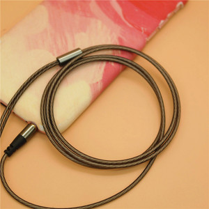Mp3 Headphone Cable Copper Plated <b>Silver</b> <b>Wire</b> Diy Semi Finished Atmospheric Smoky Gray Audio Cable - Product Image 3