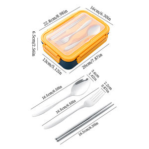 Mini contenedor de almacenamiento de alimentos apto para microondas con tapa de estilo americano respetuoso con el medio ambiente sin BPA - Product Image 6