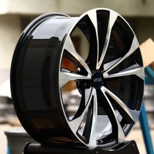 Jantes forgées HTOR, finition noire brillante, face usinée, 16-24 pouces, multi-branches, pour GLE, CLA, A4, A5, Golf, Accord, Q60 - Product Image 3