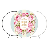 Arco de Flores con Soporte para Globos, Soporte de Aluminio de 6.5 pies, Sublimación por Tinte, Decoración para Bodas, Fiestas, Eventos, Publicidad, Fondo