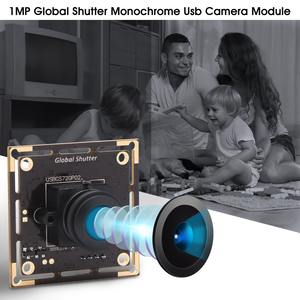 ELP – WebCam <span class=keywords><strong>Monochrome</strong></span> USB Plug-and-Play Vision Machine HD Aptina AR0144 MJPEG 60fps 1280x720 Fisheye Global Shutter caméra USB - Product Image 4