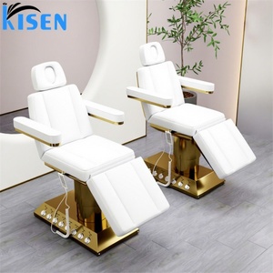 KISEN Adjustable Hydraulic Portable Chair Tables De Electric Salon Cosmetic Curved Facial Spa Beauty <b>Bed</b> Lash Massage Table - Product Image 1