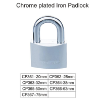 Cadenas en fer avec placage en laiton