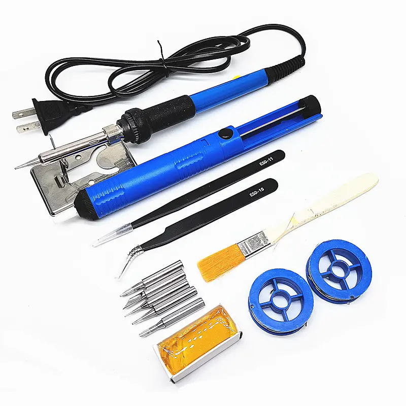 Low price 220V/110V 14-piece repair tool welding equipment household appliance repair electric iron set 60W