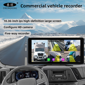 Moniteur tactile haute qualité 10,36 pouces avec capteur G, DVR de véhicule 5 canaux 1080P IPS, double objectif, enregistrement en boucle 1080P, caméra de <span class=keywords><strong>voiture</strong></span> BSD 64 Go - Product Image 4