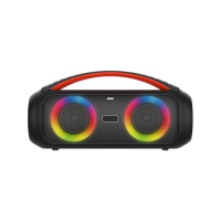 Party Wireless BoomBox Mini untuk Speaker 5.3 dengan Lampu RGB Warna-warni, Baterai 4500mAh & Remote Control
