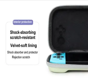 กระเป๋าเก็บของหรูหรากันน้ำ NS คอนโซลเกมอุปกรณ์เสริมกระเป๋าบรรจุสำหรับ Nintendo Switch
