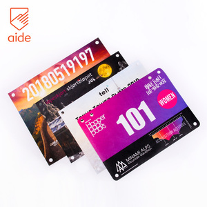 Thấp moq tùy chỉnh RFID Marathon số yếm Á Hậu chạy cạnh tranh Tyvek đua yếm Tyvek yếm số - Product Image 2