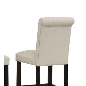 Juego de taburete alto de madera maciza DB Leviton de 2 en función giratoria de bronceado para Farmhouse Club Home Bar - Product Image 5