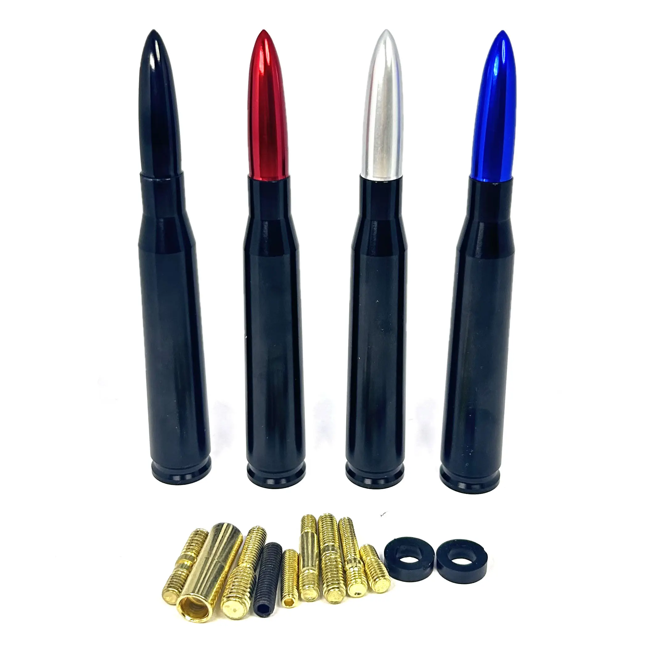 Refitted Car Accessories Customize Logo Bullet Antenna Decoration Short Off Road Universal Model Bullet Car Antenna