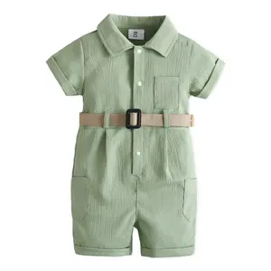 Wholesale New Fashion Summer Breathable Cotton Kids Homewear Romper Jumpsuit Kid Outfits Toddle For Children