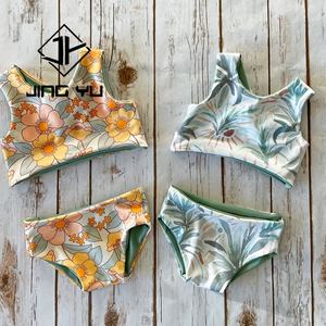 Trajes de Baño Reversibles de Dos Piezas para Niñas, Ropa Infantil Personalizada al por Mayor, de 0 a 16 Años - Product Image 2