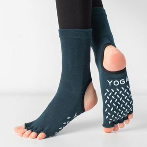 Medias de pantorrilla para mujer, cinco dedos, antideslizante, baile, aeróbic, Pilates profesional, Fitness, Yoga, calcetines, diseño de punta dividida para deportes, Fitness - Product Image 3