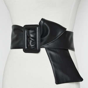 Vente en gros de ceintures de créateurs simples et polyvalentes avec boucle en PU grande taille ceintures larges pour femmes ceintures mode pour femmes - Product Image 1