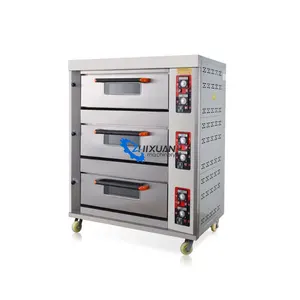 temperature controller 3 decks 9 trays bakery equipment gas oven for sale