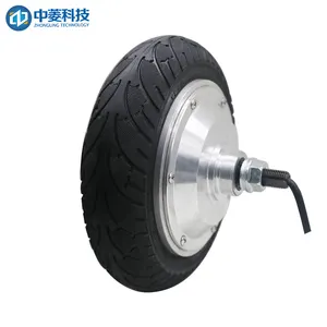 Low Speed Built-in Encoder 8inch 8A 9N.m 350W 36V Brushless Geared DC Wheel Hub Motor For Electric Car