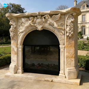 लिविंग रूम संगमरमर की पत्थर की फिजगह पत्थर के मैटल इटैलियन संगमरमर के चारों ओर - Product Image 6