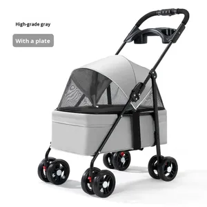 Prix d'usine, sac de transport pliable pour animaux de compagnie, grande capacité, léger, détachable, personnalisé, poussette - Product Image 6