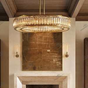 Lustre de salon Zhongshan en cuivre massif, style post-moderne américain pour villa, modèle Foucault Iron Orb HM-C-8217 - Product Image 5