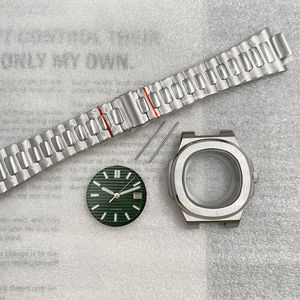 Caja y correa de acero inoxidable de 41 mm con cristal de zafiro 5711Mod, con esfera y manual, aptos para el movimiento NH35/NH38 - Product Image 2