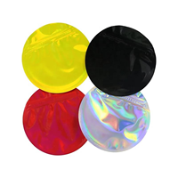 Sacs de forme régulière 3,5g 7g 14g 28g 1lb, sacs d'emballage vierges en plastique refermables à fermeture éclair, sacs en Mylar imprimés sur mesure