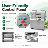 JICEN Commerciële RVS Suikerrietpers Motor 1.1kW Vermogen 350kg/u Opbrengst Fruitverwerkingsinstallatie Eenvoudig WK-GZ1 220V
