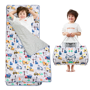 Juego de colchoneta para siesta de niños pequeños, incluye almohada y manta de felpa, 100% algodón, anti-bolitas, ideal para niñas, para siesta en guardería/preescolar - Product Image 2