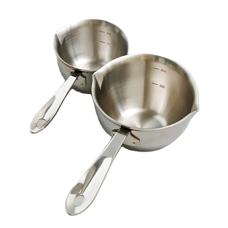 304 Stainless Steel Milk Pot Cooking Pot Measuring Spoons For Home