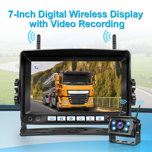 Không dây xe máy ảnh 7 inch hỗ trợ quay video không dây sao lưu máy ảnh phía sau xem cho xe tải hệ thống an ninh DVR Ghi âm - Product Image 3