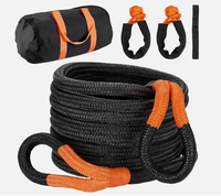 Kit de récupération cinétique robuste - Corde de remorquage de 1 pouce x 30 pieds avec manilles souples de 54 mm